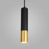 Подвесной светильник Tony DLN108 GU10 черный/золото цилиндр желтый Eurosvet
