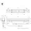 Стеклянный прожектор уличный LINE WALLWASHER 045369 Arlight