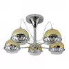 Стеклянная потолочная люстра  LDC 1029-5 GD цвет золото Lumina Deco
