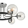 Стеклянная потолочная люстра Intenso VL1413L06 форма шар прозрачная Vele Luce