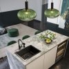 Стеклянный подвесной светильник  IRIS01 форма шар ImperiumLoft
