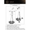 Стеклянная подвесная люстра Filisi APL.765.03.16 форма шар белая Aployt