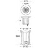 Стеклянный встраиваемый светильник уличный COB 730420 прозрачный Deko-Light