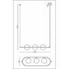 Стеклянный подвесной светильник Erich MOD221PL-03N белый форма шар Maytoni