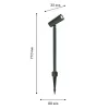 Стеклянный грунтовый светильник Micron 4811-1T конус Favourite