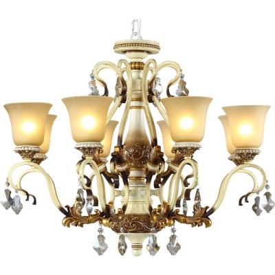 Подвесная люстра 708 708-08-02 ivory + amber N-Light