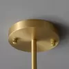 Стеклянный подвесной светильник Sorno MT9056-4H brass прозрачный DeLight Collection