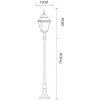 Стеклянный наземный фонарь Bremen A1016PA-1WH прозрачный Artelamp