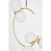 Стеклянный подвесной светильник Bonio LDP 7031-6 F.GD белый форма шар Lumina Deco Стеклянный подвесной светильник Bonio LDP 7031-6 F.GD белый форма шар Lumina Deco