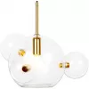 Стеклянный подвесной светильник Bolle 2027-P4 mini форма шар прозрачный Loft It