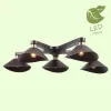 Потолочная люстра Opelika GRLSP-9535 конус коричневая Loft Потолочная люстра Opelika GRLSP-9535 конус коричневая Loft