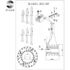 Стеклянная подвесная люстра Olvera SL1633.203.08 прозрачная ST Luce