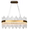 Стеклянная подвесная люстра Chalice FR10008PL-L52G прозрачная Freya