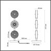 Стеклянный интерьерная настольная лампа Caramella 5412/13TL круглый желтый Odeon Light