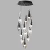 Стеклянная потолочная люстра Afalina 5442/69L белая Odeon Light