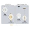 Стеклянный настенный светильник High Light LH31143 круглый прозрачный Ambrella