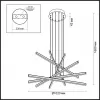 Подвесной светильник Rudy 3890/96L черный Odeon Light