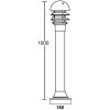 Стеклянный наземный светильник BRISBANE 67339-1000 Gr Oasis Light