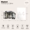 Стеклянное бра Colline MOD083WL-02CH прозрачное Maytoni