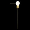 Стеклянный настенный светильник Meridian 10132/D Gold форма шар белый Loft It