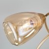 Стеклянная потолочная люстра Noemi 30168/6 матовое золото конус цвет янтарь Eurosvet