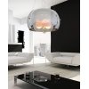 Стеклянный подвесной светильник Stilio LDP 6018-400 CHR форма шар серый Lumina Deco