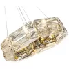 Стеклянная подвесная люстра Тира 07598-70,36 цилиндр прозрачная Kink Light