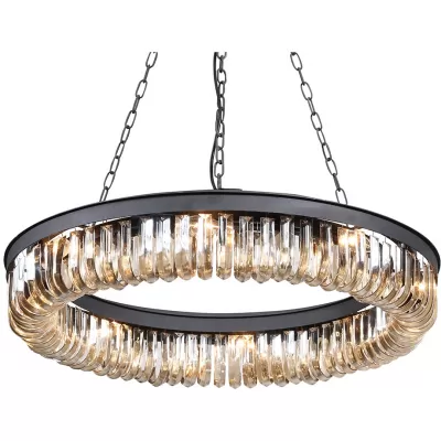 Подвесная люстра Crystal Black KR0295P-8 black DeLight Collection