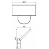 Настенный светильник уличный Alkes 731140 черный Deko-Light