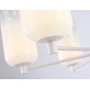 Стеклянная подвесная люстра High Light LH11107 белая цилиндр Ambrella