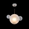 Стеклянный подвесной светильник Bolle 2030-P4 форма шар белый Loft It
