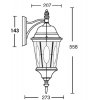 Стеклянный настенный фонарь уличный ASTORIA 2M 91402M Bl овал прозрачный Oasis Light