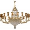 Хрустальная потолочная люстра Sienna-crystal Swarovski SIE-ZW-20(P) конус цвет янтарь Kutek