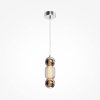 Стеклянный подвесной светильник Drop MOD273PL-L16CH3K прозрачный форма шар Maytoni