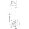 Подвесной светильник Fermo 724362 форма шар цвет золото Lightstar