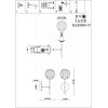 Стеклянное бра Andria SLE220801-01 форма шар прозрачное Evoluce