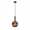 Стеклянный подвесной светильник Triscina OML-99426-01 форма шар серый Omnilux