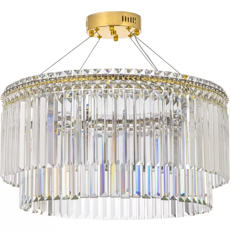 Хрустальная подвесная люстра Ovindoli Ovindoli L 1.5.60.101 G прозрачная цилиндр Arti Lampadari Хрустальная подвесная люстра Ovindoli Ovindoli L 1.5.60.101 G прозрачная цилиндр Arti Lampadari