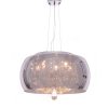 Стеклянный подвесной светильник Tosso LDP 8066-500 GY цилиндр серый Lumina Deco