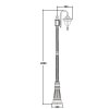 Наземный фонарь MADRID 84309/10 down Bl прозрачный Oasis Light
