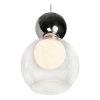 Стеклянный подвесной светильник Blossom C4476-3L CR форма шар прозрачный iLedex