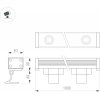 Стеклянный прожектор уличный LINE WALLWASHER 024300(1) Arlight