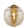 Стеклянный подвесной светильник Vinare P074PL-01BS цвет янтарь форма шар Maytoni