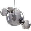 Стеклянный подвесной светильник Bolle 2029-S3 форма шар серый Loft It