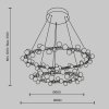 Подвесная люстра Tessara MOD081PL-L84G3K форма шар белая Maytoni