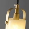 Стеклянный подвесной светильник Sorno MT9056-3H brass прозрачный DeLight Collection