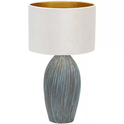 Интерьерная настольная лампа Amphora 10172/L Blue Escada