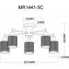 Стеклянная потолочная люстра Solo MR1441-5C