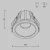 Точечный светильник Alfa LED DL043-01-10W3K-RD-WB белый Maytoni