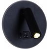 Настенный светильник  86203-9.2-001KT LED12W+USB BK цилиндр белый